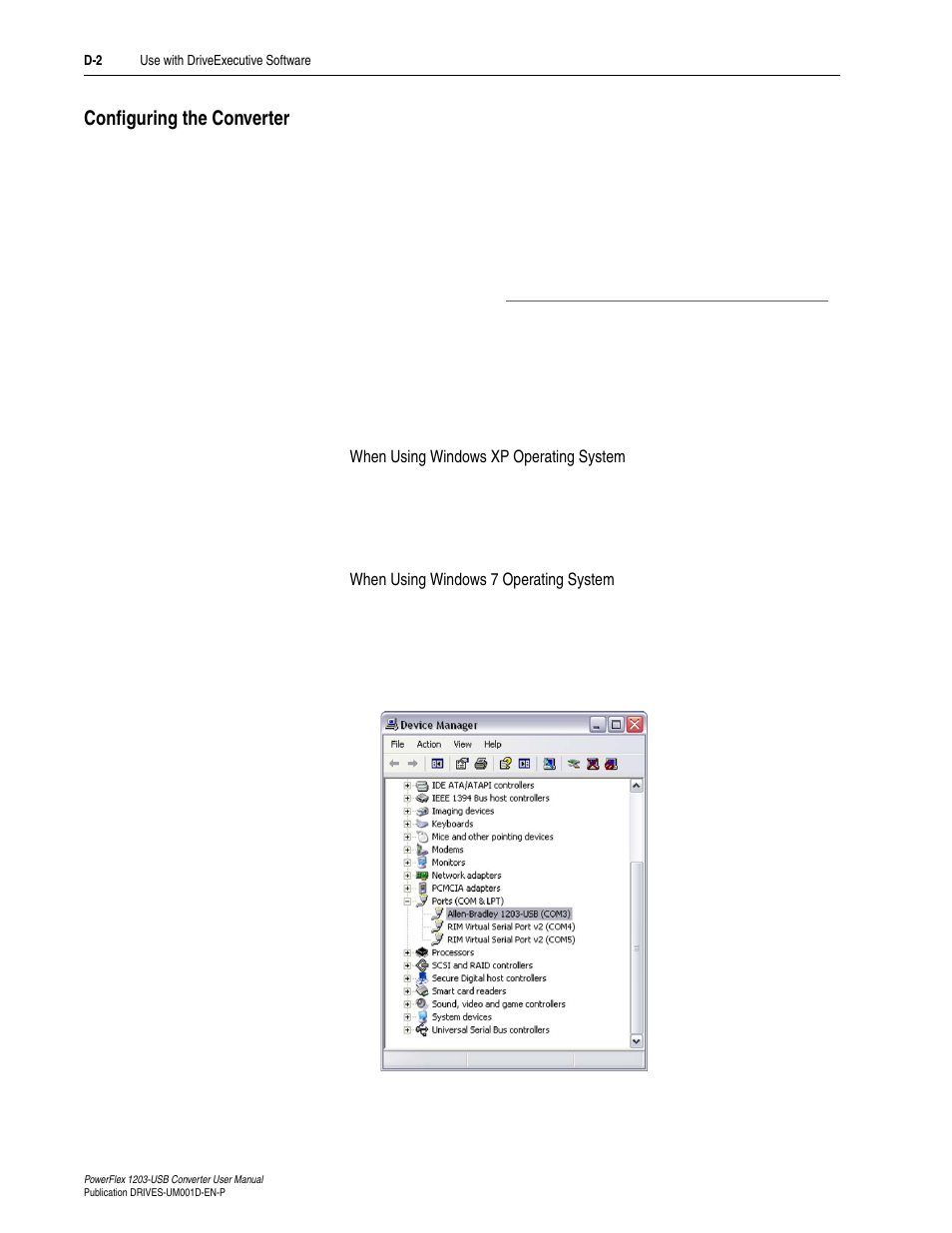 Configuring the converter | Rockwell Automation 1203-USB  Converter User Manual | Page 76 / 112