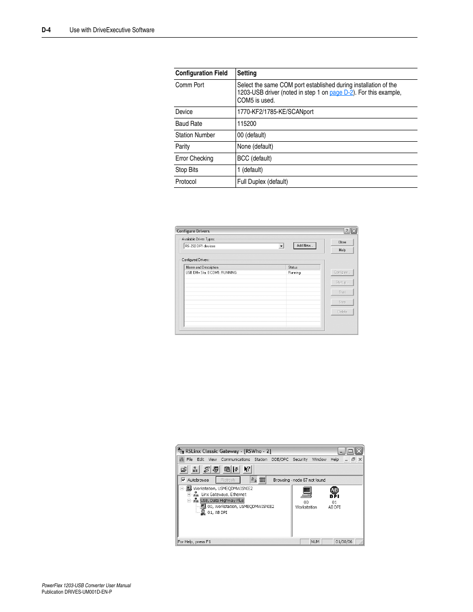 Rockwell Automation 1203-USB  Converter User Manual | Page 78 / 112