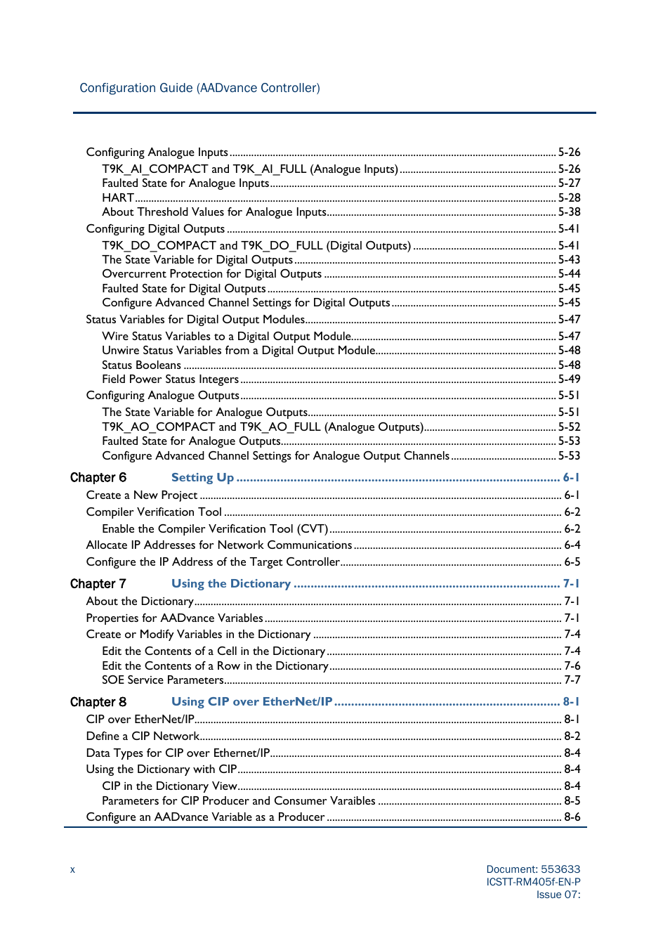 Rockwell Automation AADvance Controller Configuration Guide User Manual | Page 10 / 286