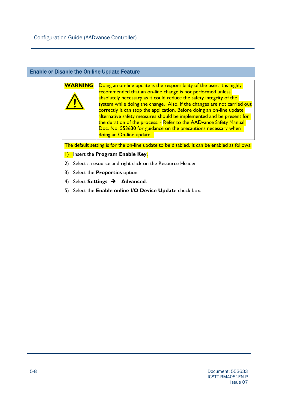 Rockwell Automation AADvance Controller Configuration Guide User Manual | Page 106 / 286