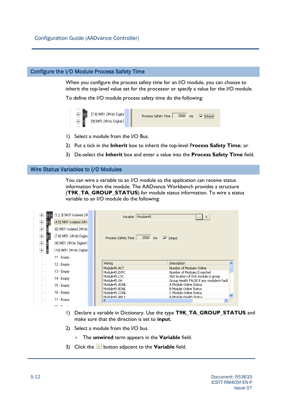 Rockwell Automation AADvance Controller Configuration Guide User Manual | Page 110 / 286