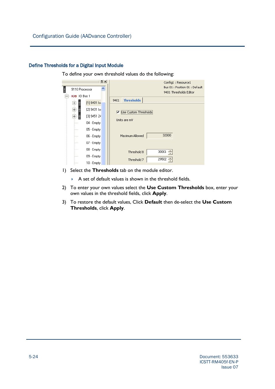 Rockwell Automation AADvance Controller Configuration Guide User Manual | Page 122 / 286