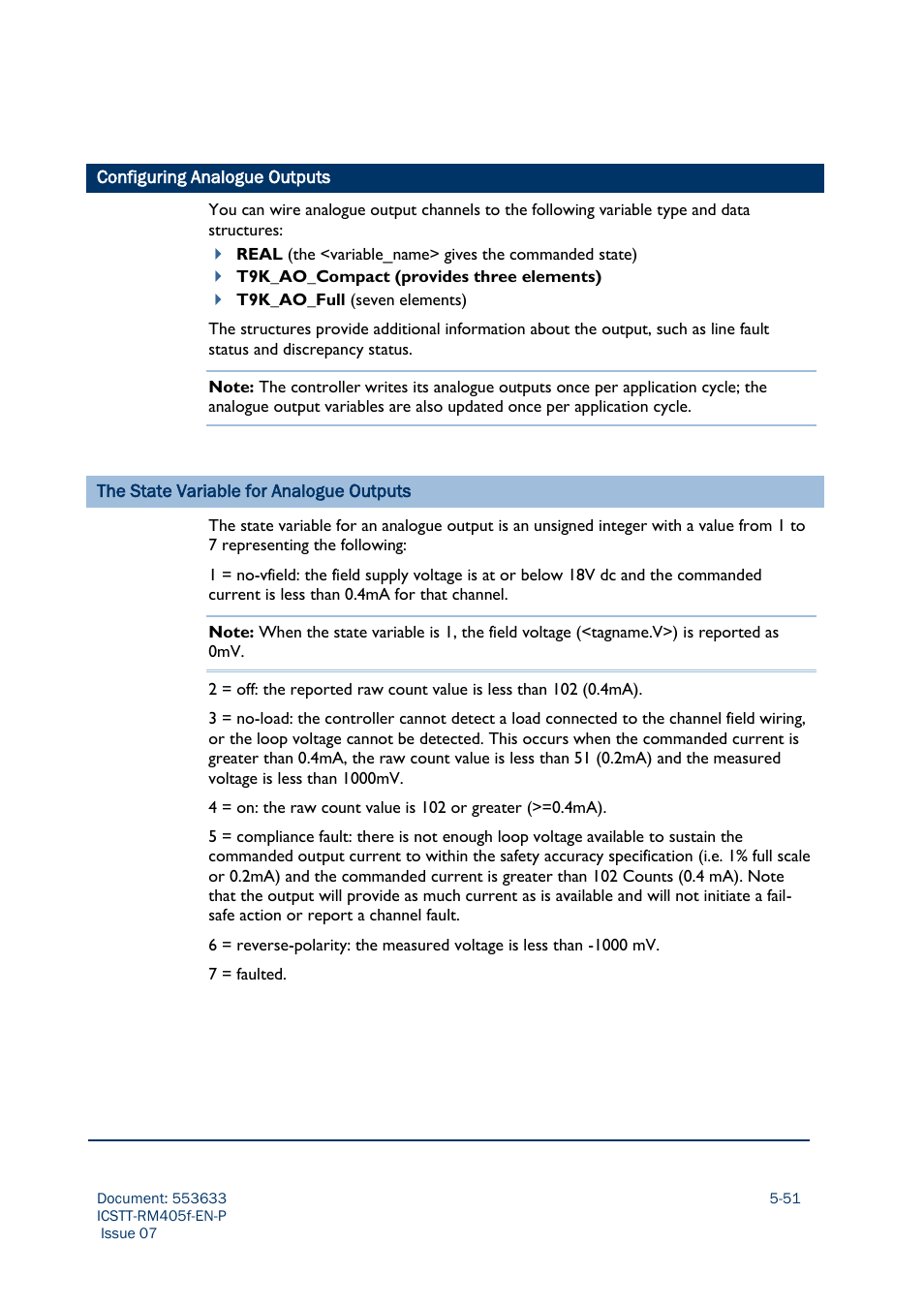 Configuring analogue outputs | Rockwell Automation AADvance Controller Configuration Guide User Manual | Page 149 / 286