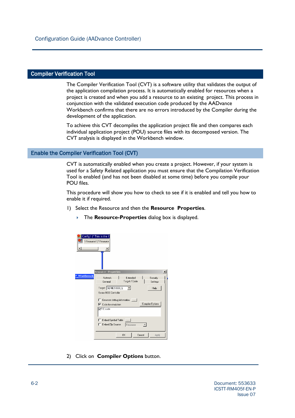 Compiler verification tool | Rockwell Automation AADvance Controller Configuration Guide User Manual | Page 156 / 286