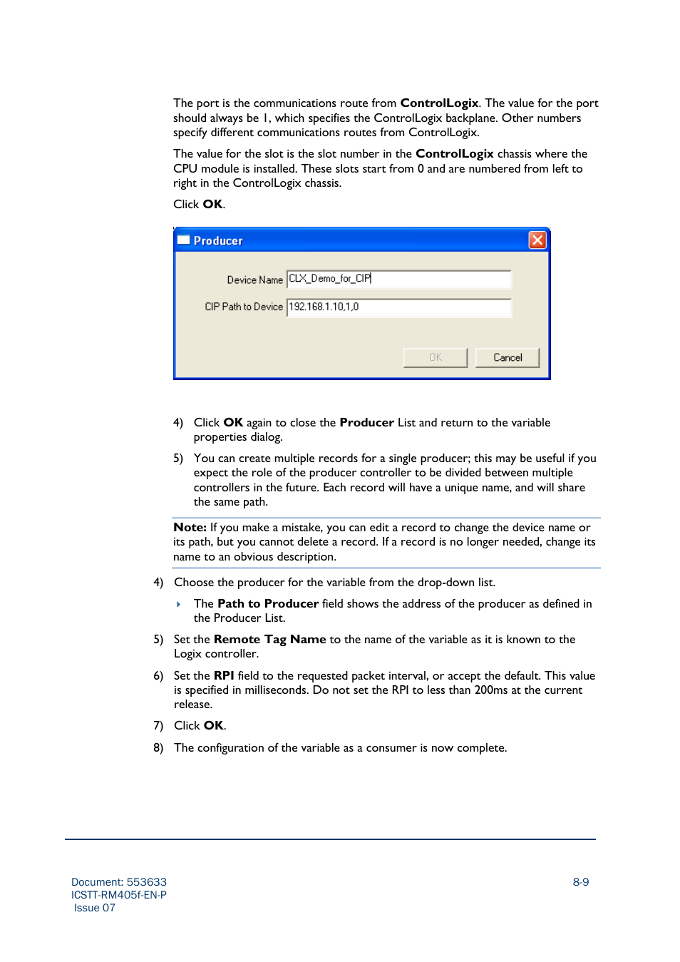 Rockwell Automation AADvance Controller Configuration Guide User Manual | Page 179 / 286