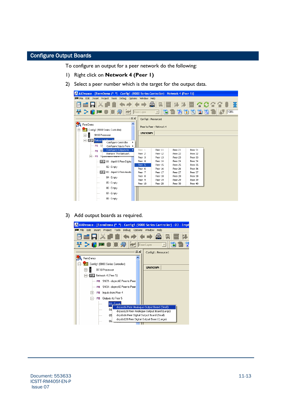 Configure output boards | Rockwell Automation AADvance Controller Configuration Guide User Manual | Page 261 / 286