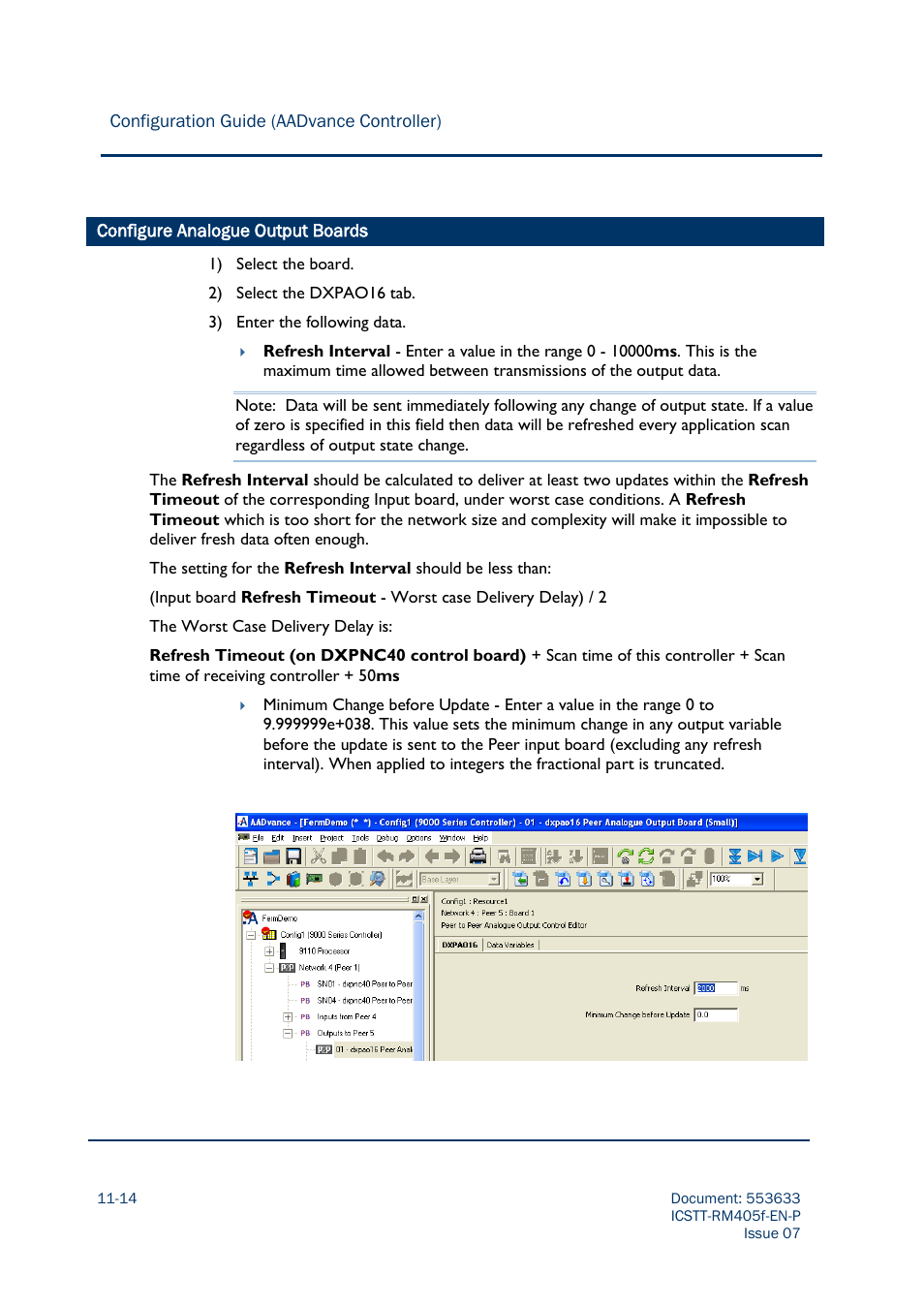 Configure analogue output boards -14 | Rockwell Automation AADvance Controller Configuration Guide User Manual | Page 262 / 286