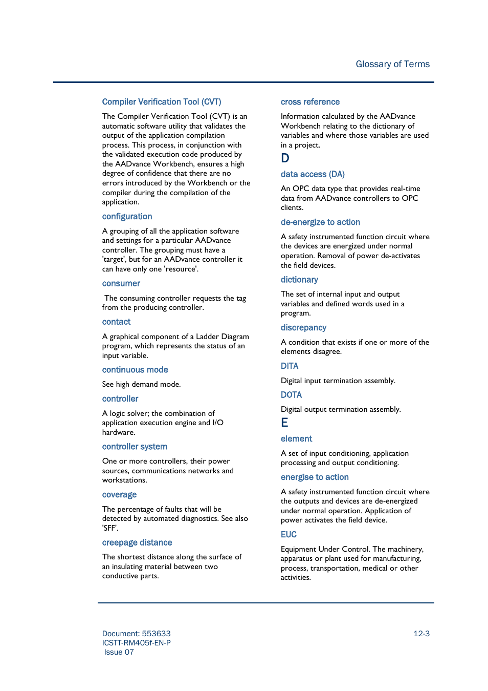 Rockwell Automation AADvance Controller Configuration Guide User Manual | Page 277 / 286