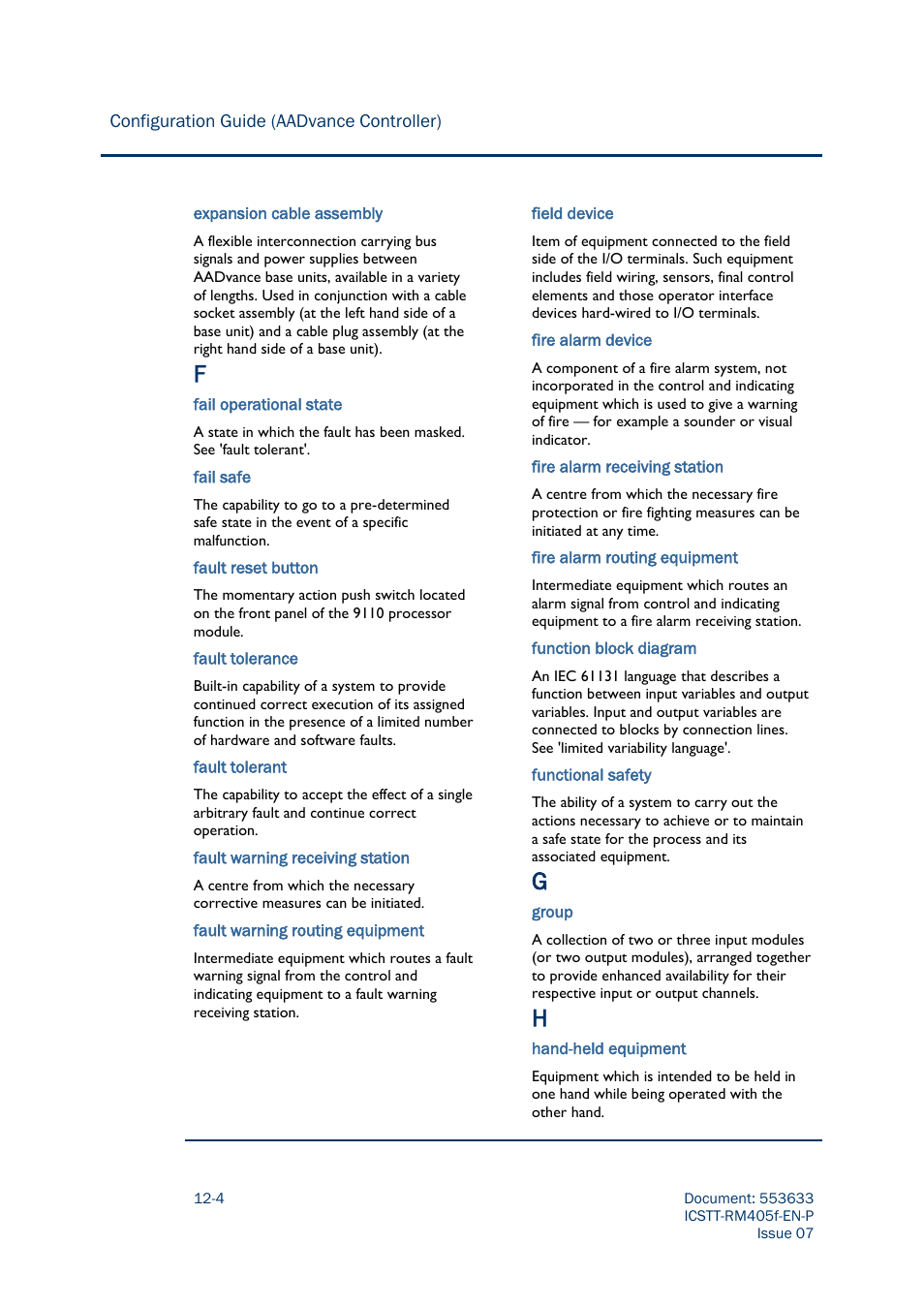 Rockwell Automation AADvance Controller Configuration Guide User Manual | Page 278 / 286