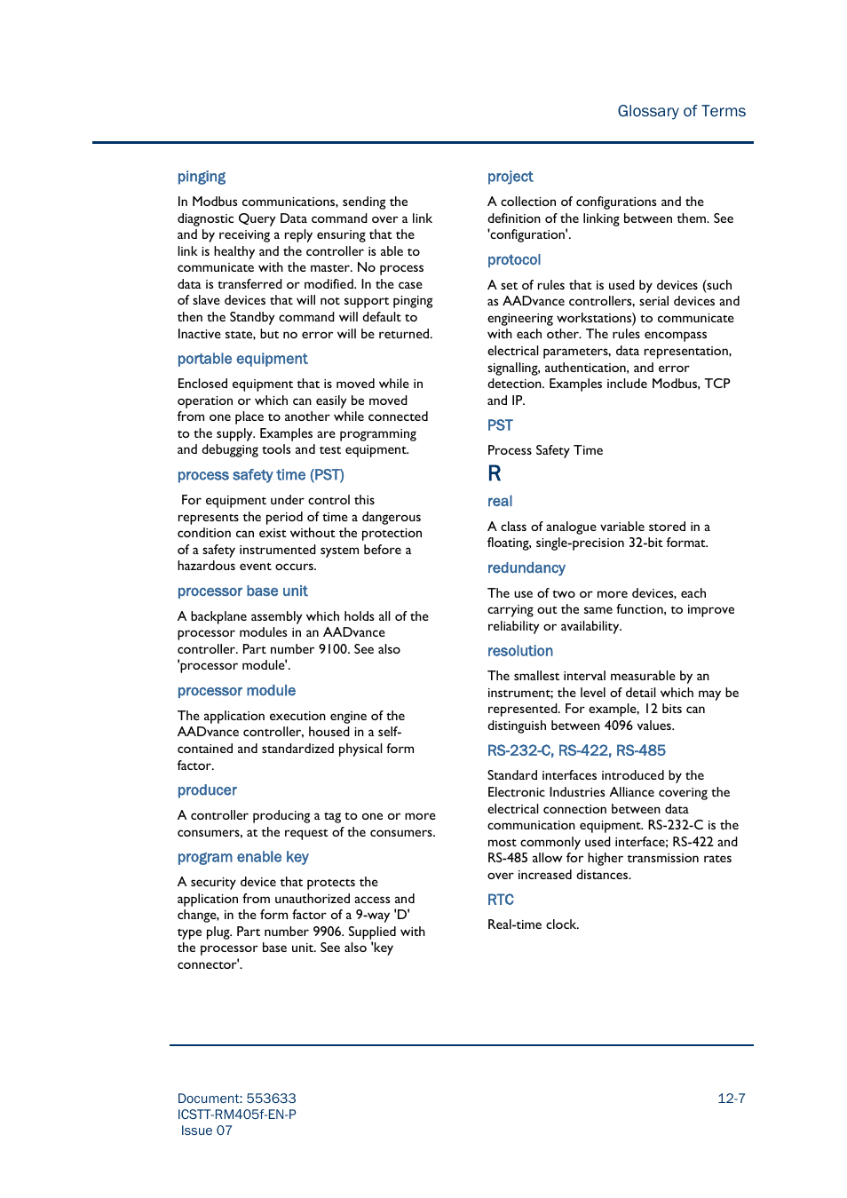 Rockwell Automation AADvance Controller Configuration Guide User Manual | Page 281 / 286