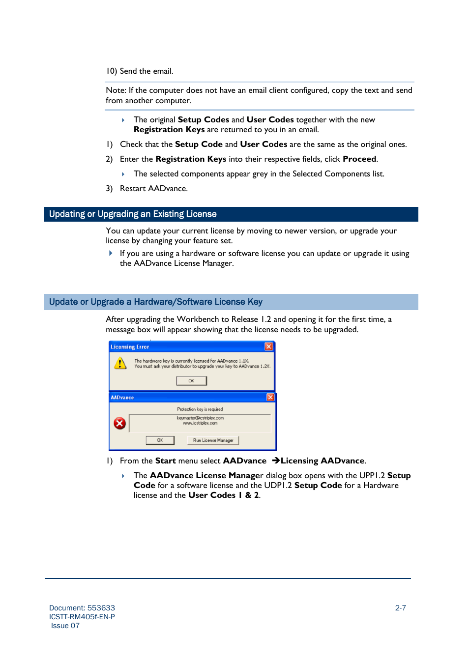 Updating or upgrading an existing license -7 | Rockwell Automation AADvance Controller Configuration Guide User Manual | Page 29 / 286