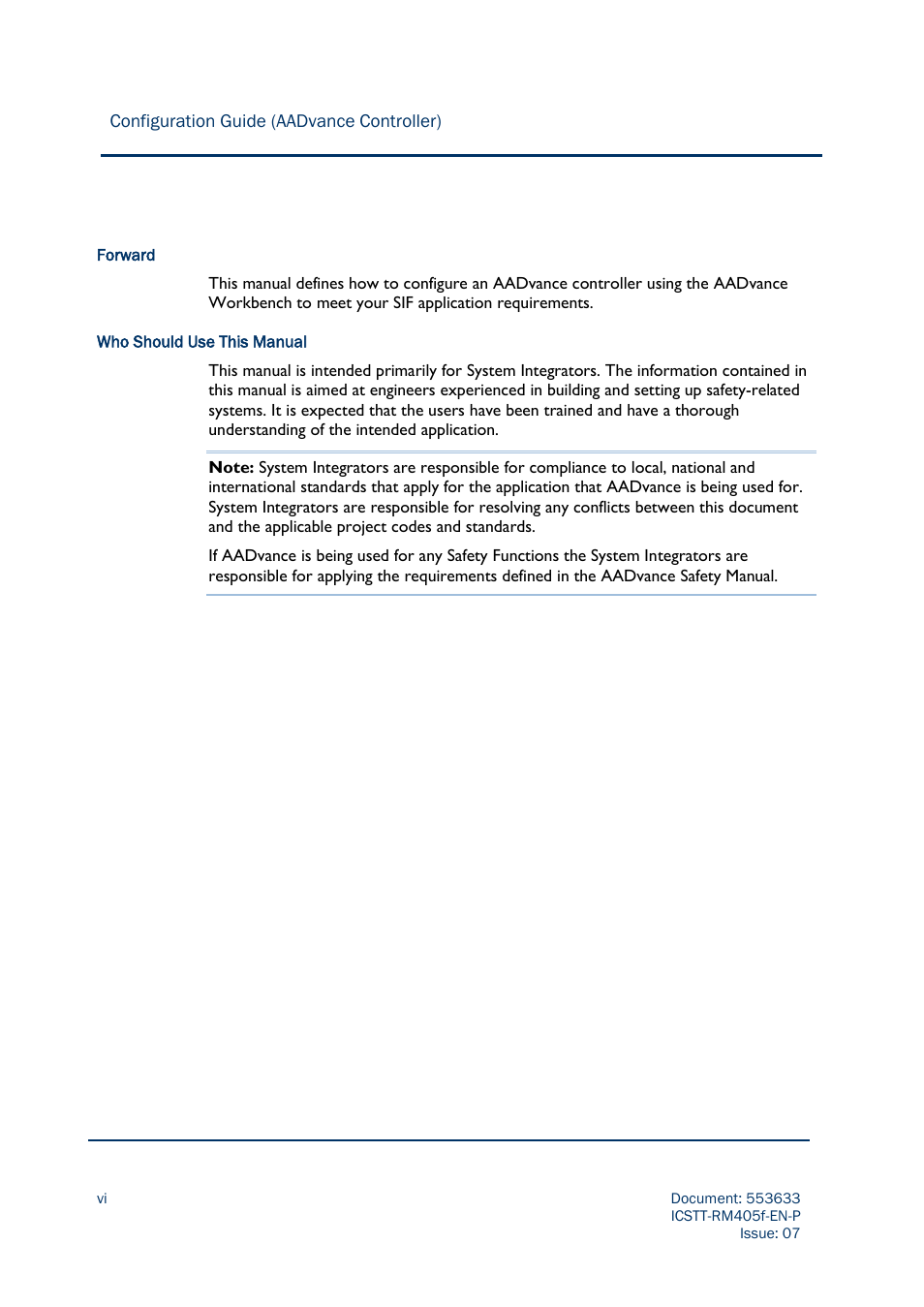 Rockwell Automation AADvance Controller Configuration Guide User Manual | Page 6 / 286
