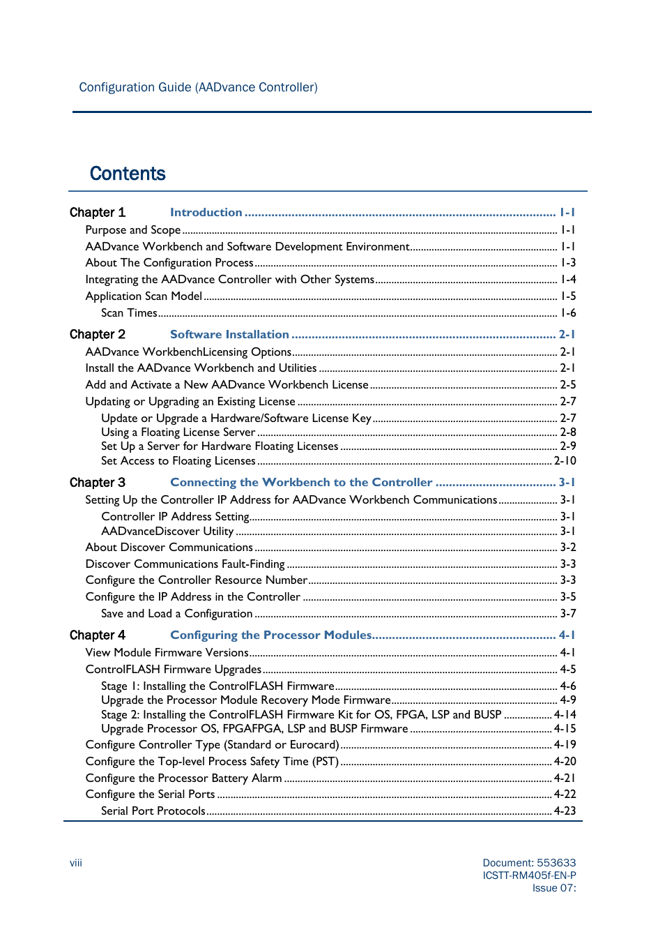 Rockwell Automation AADvance Controller Configuration Guide User Manual | Page 8 / 286