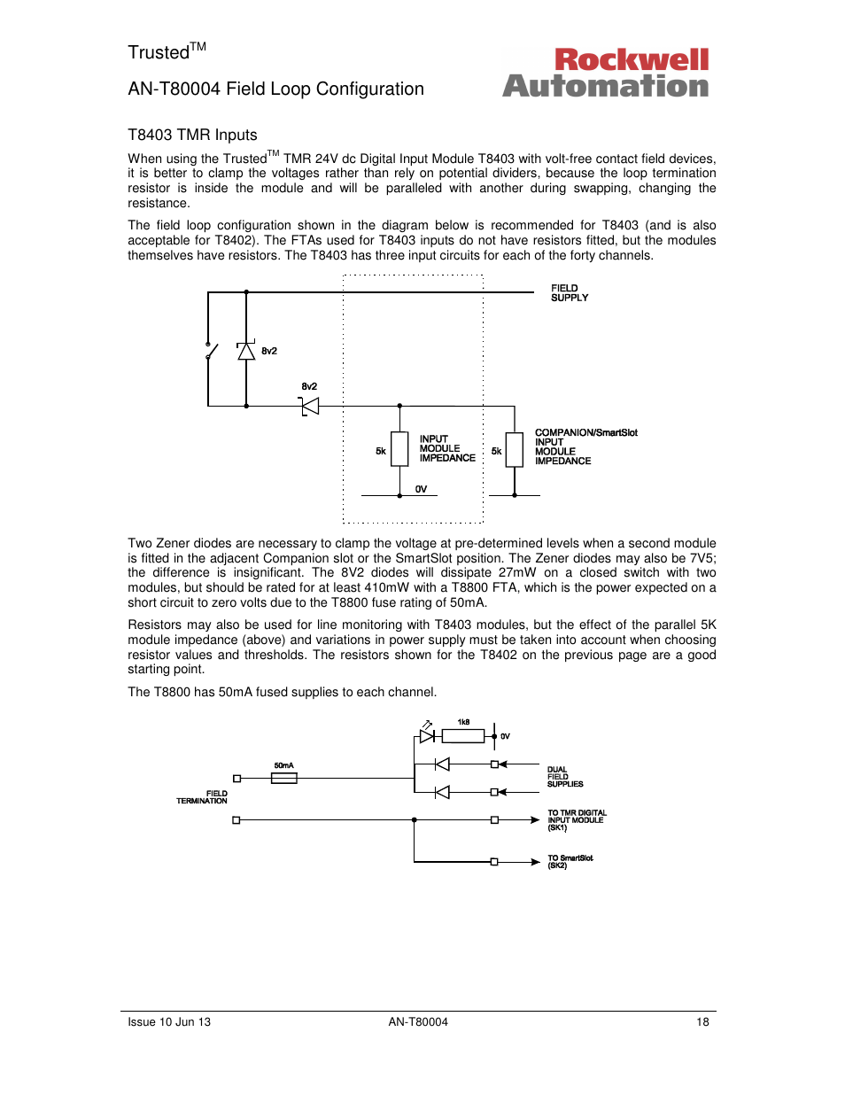 Trusted | Rockwell Automation T80004 Application Note Field Loop Configuration User Manual | Page 18 / 56