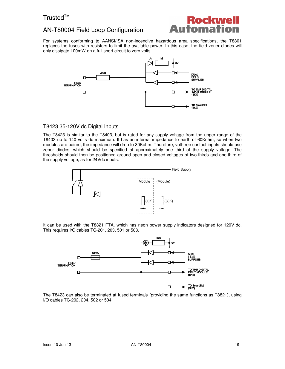 Trusted | Rockwell Automation T80004 Application Note Field Loop Configuration User Manual | Page 19 / 56