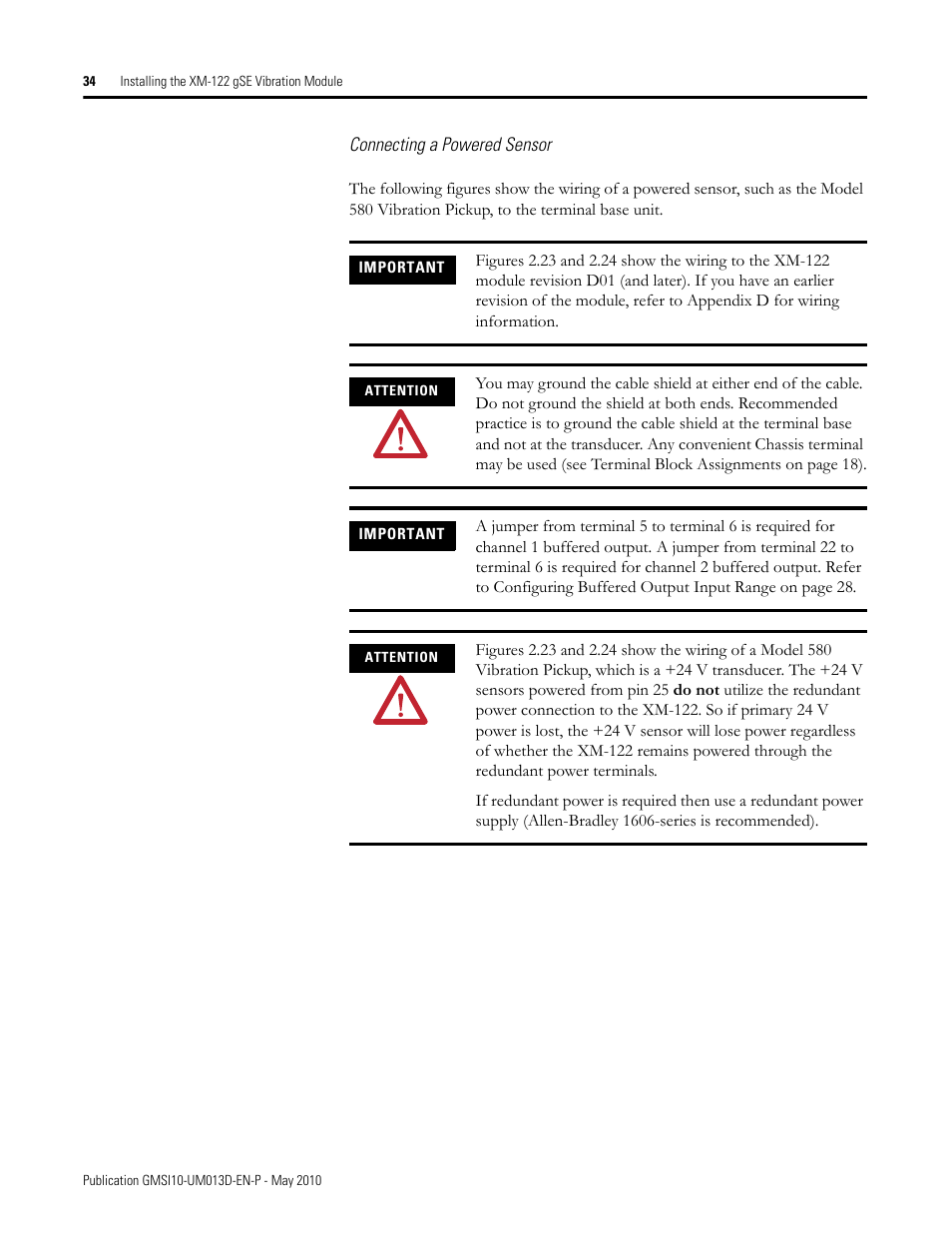 Rockwell Automation 1440-VSE02-01RA XM-122 gSE Vibration Module User Manual | Page 44 / 216
