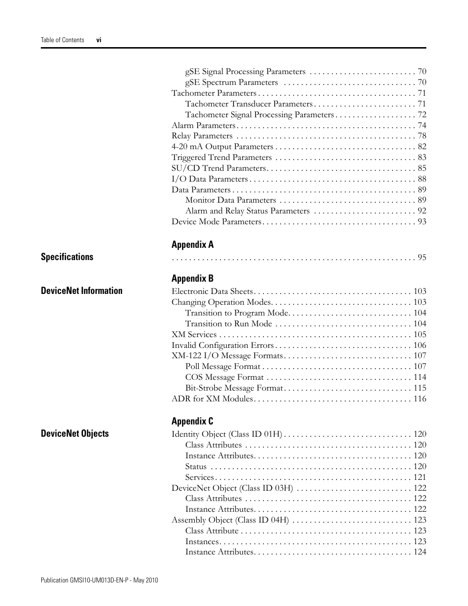 Rockwell Automation 1440-VSE02-01RA XM-122 gSE Vibration Module User Manual | Page 6 / 216