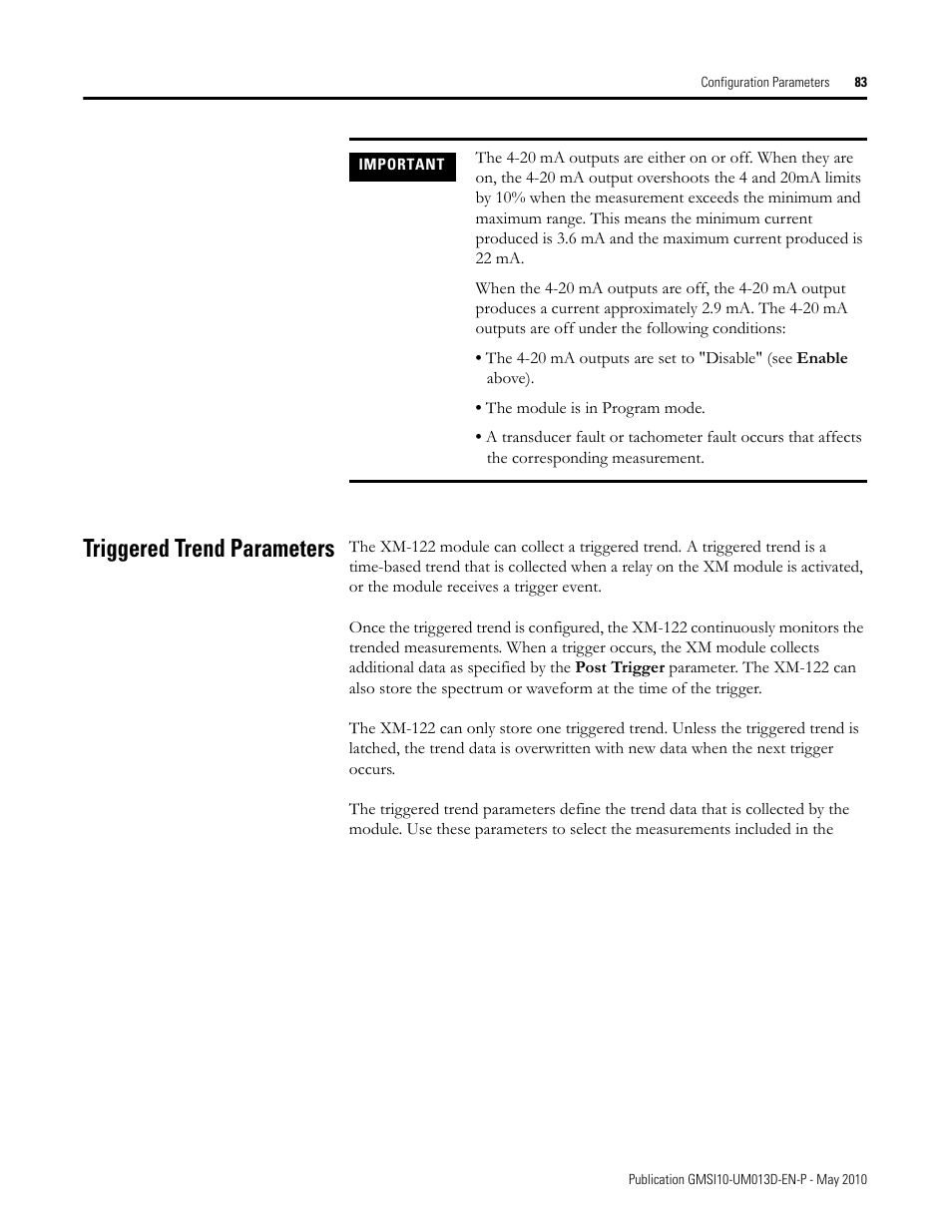 Triggered trend parameters | Rockwell Automation 1440-VSE02-01RA XM-122 gSE Vibration Module User Manual | Page 93 / 216