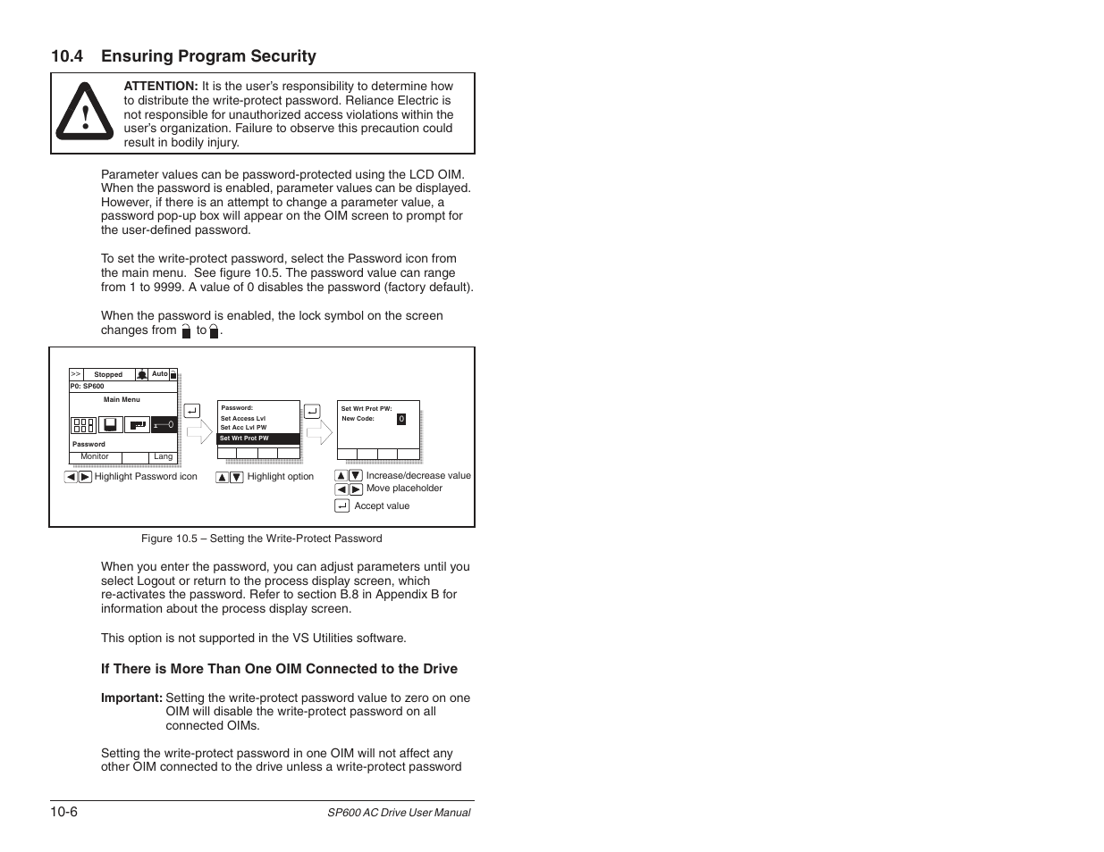 4 ensuring program security | Rockwell Automation SP600 User Manual Version 3.0 User Manual | Page 100 / 274