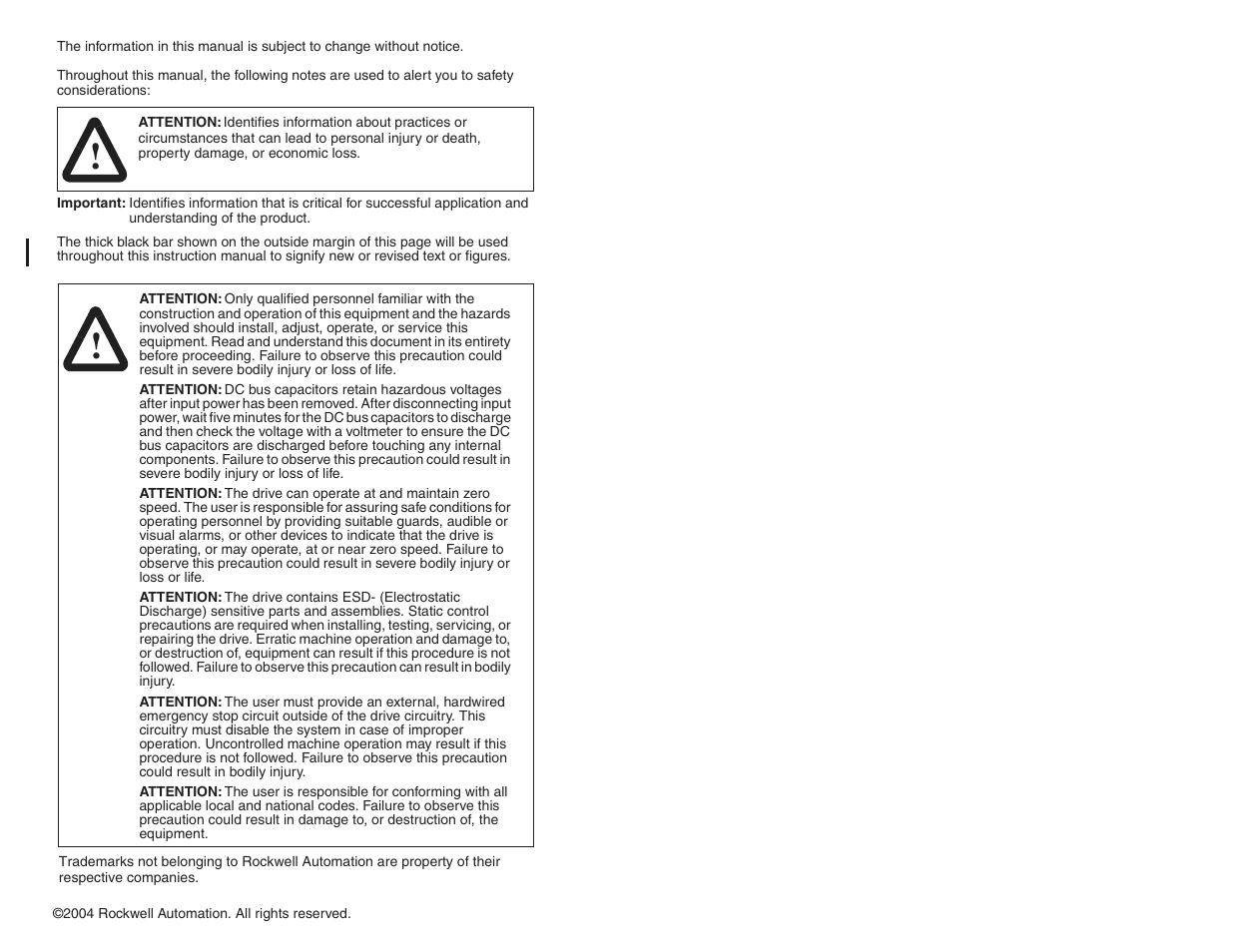 Rockwell Automation SP600 User Manual Version 3.0 User Manual | Page 2 / 274