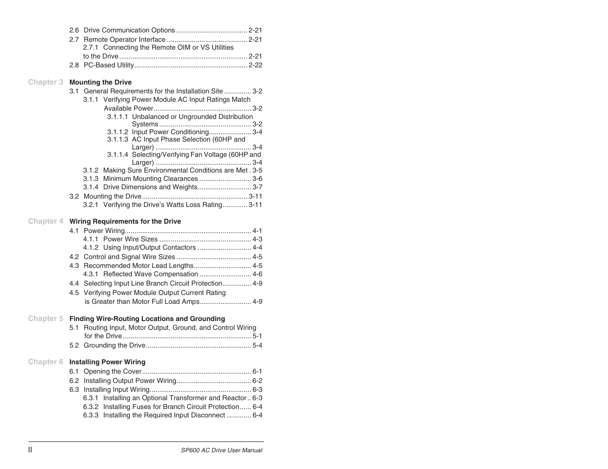 Rockwell Automation SP600 User Manual Version 3.0 User Manual | Page 4 / 274