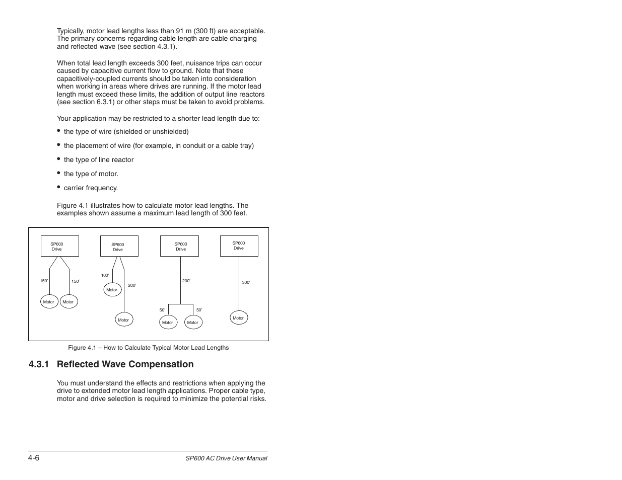 1 reflected wave compensation | Rockwell Automation SP600 User Manual Version 3.0 User Manual | Page 54 / 274