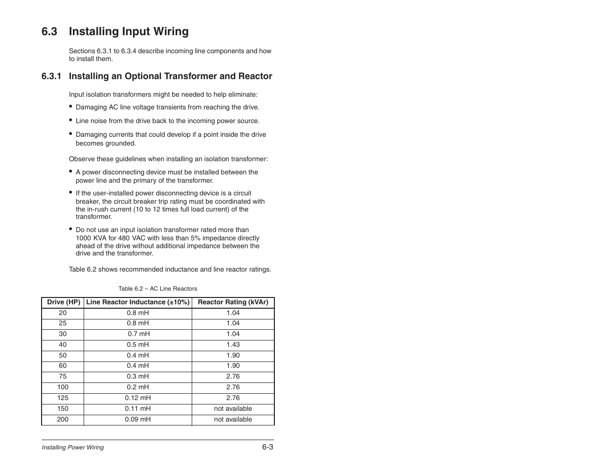 3 installing input wiring | Rockwell Automation SP600 User Manual Version 3.0 User Manual | Page 69 / 274