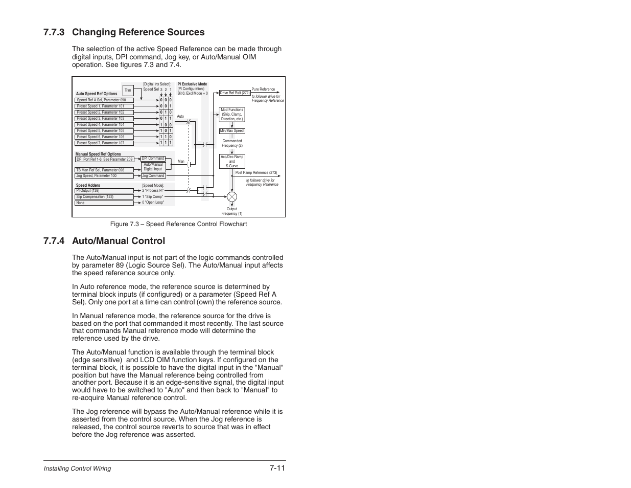 3 changing reference sources, 4 auto/manual control | Rockwell Automation SP600 User Manual Version 3.0 User Manual | Page 83 / 274