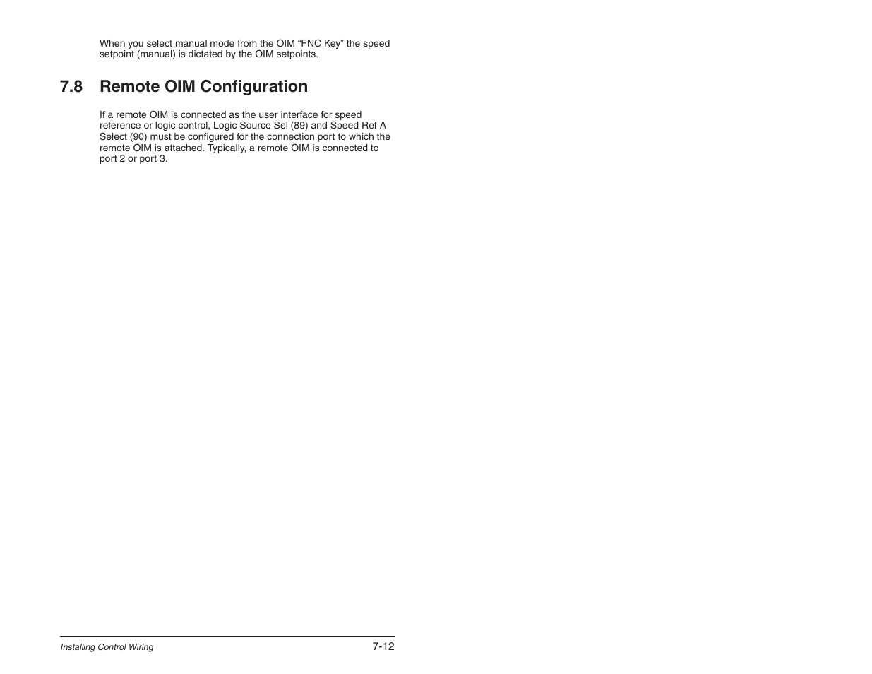 8 remote oim configuration | Rockwell Automation SP600 User Manual Version 3.0 User Manual | Page 84 / 274