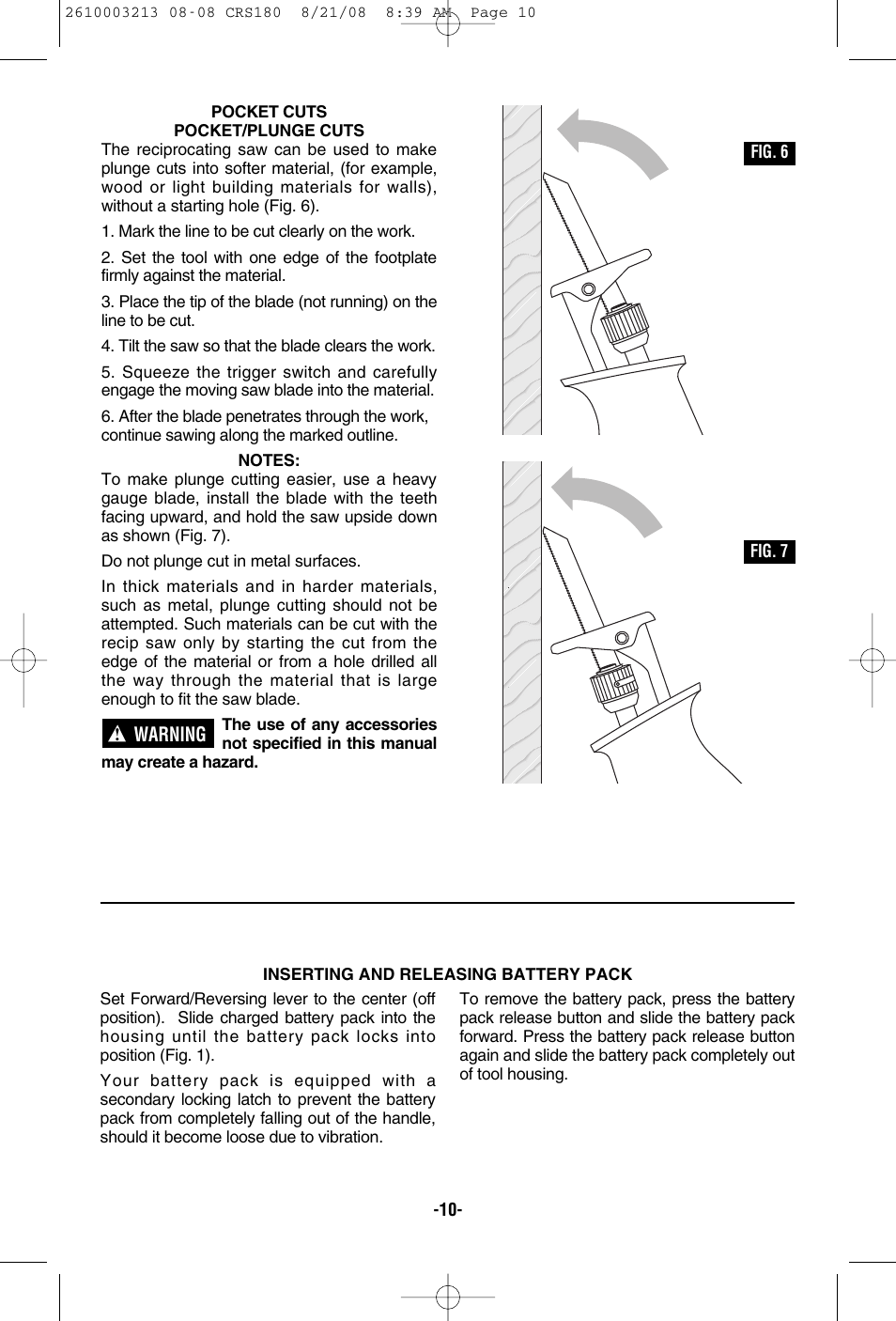 Bosch CRS180 User Manual | Page 10 / 44