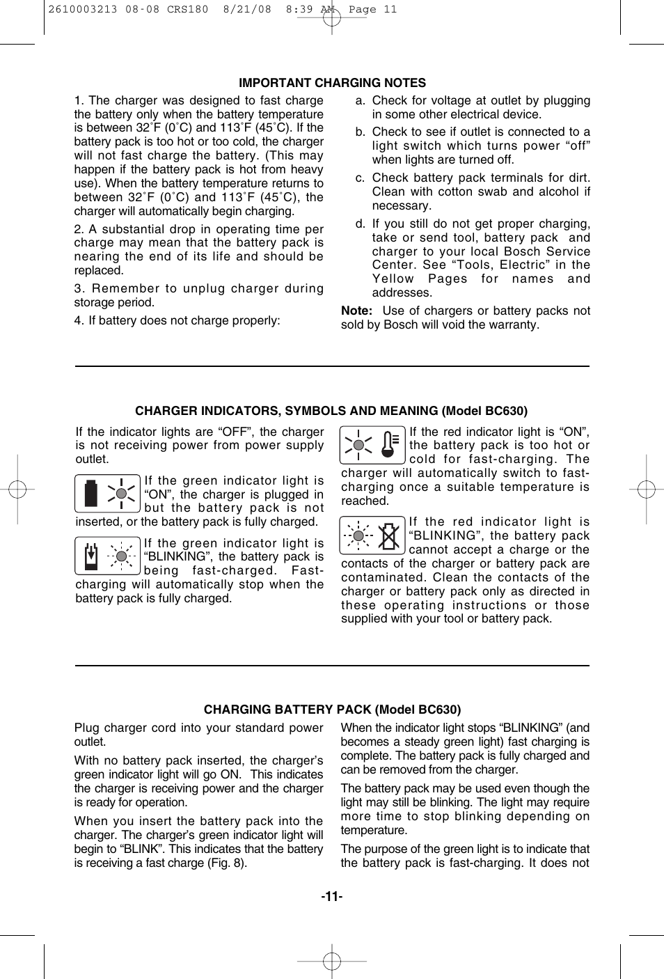 Bosch CRS180 User Manual | Page 11 / 44