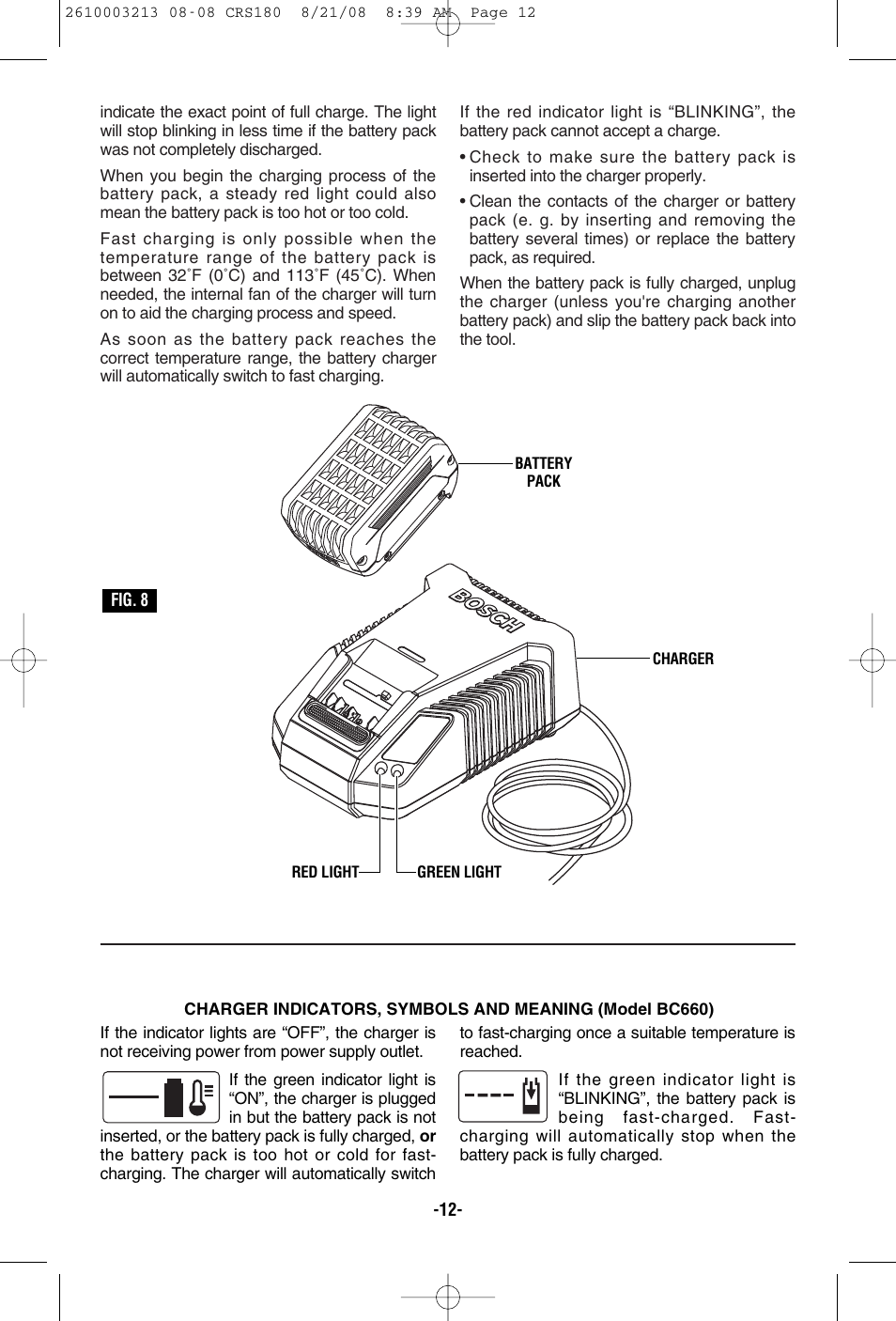 Bosch CRS180 User Manual | Page 12 / 44