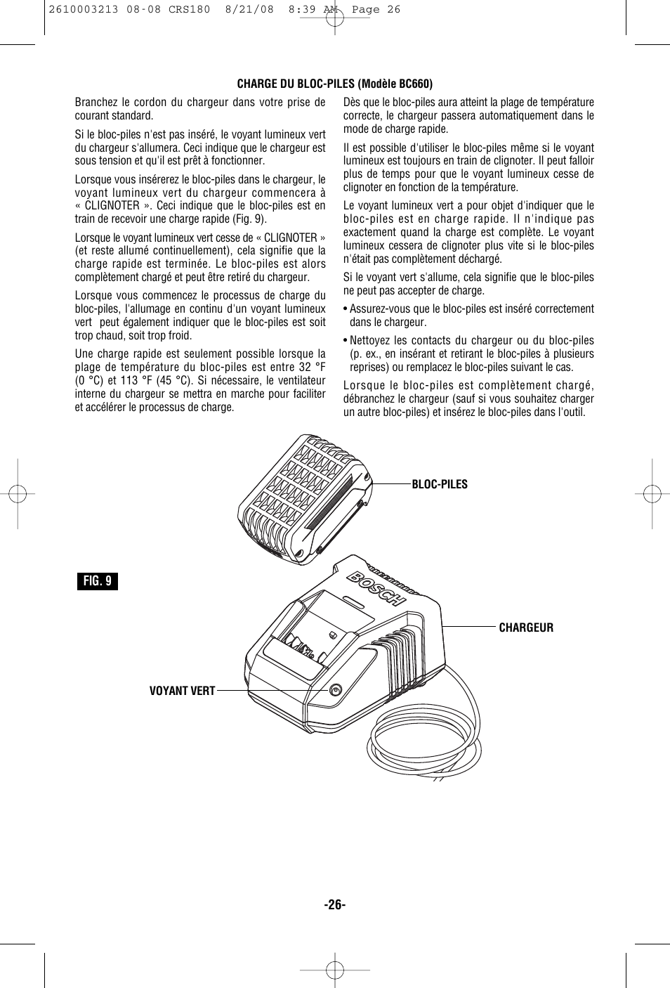 Bosch CRS180 User Manual | Page 26 / 44