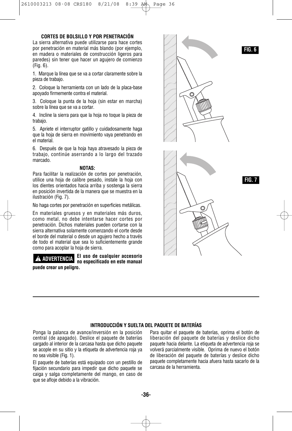 Bosch CRS180 User Manual | Page 36 / 44
