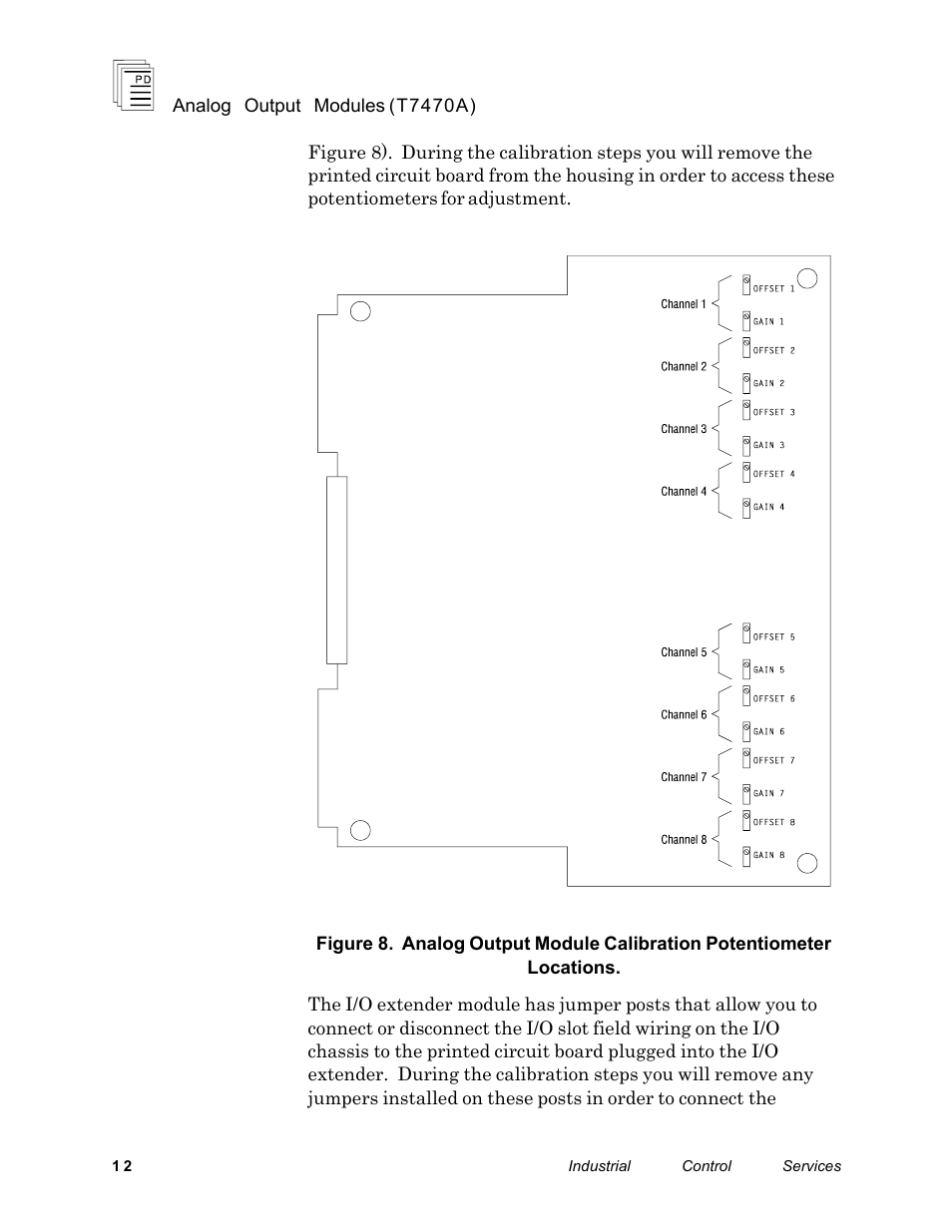 Rockwell Automation T7470A ICS Regent+Plus Analog Output Modules User Manual | Page 12 / 16
