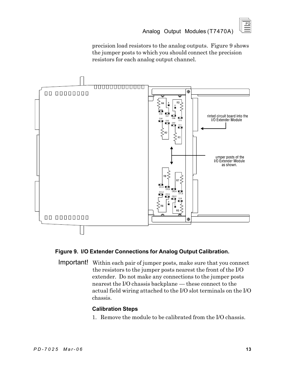 Important | Rockwell Automation T7470A ICS Regent+Plus Analog Output Modules User Manual | Page 13 / 16