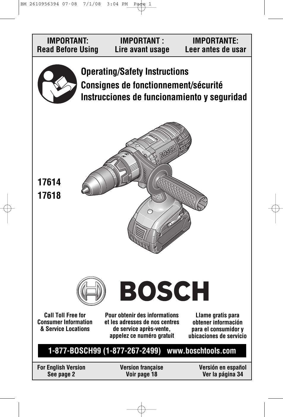 Bosch 17618 User Manual | 52 pages