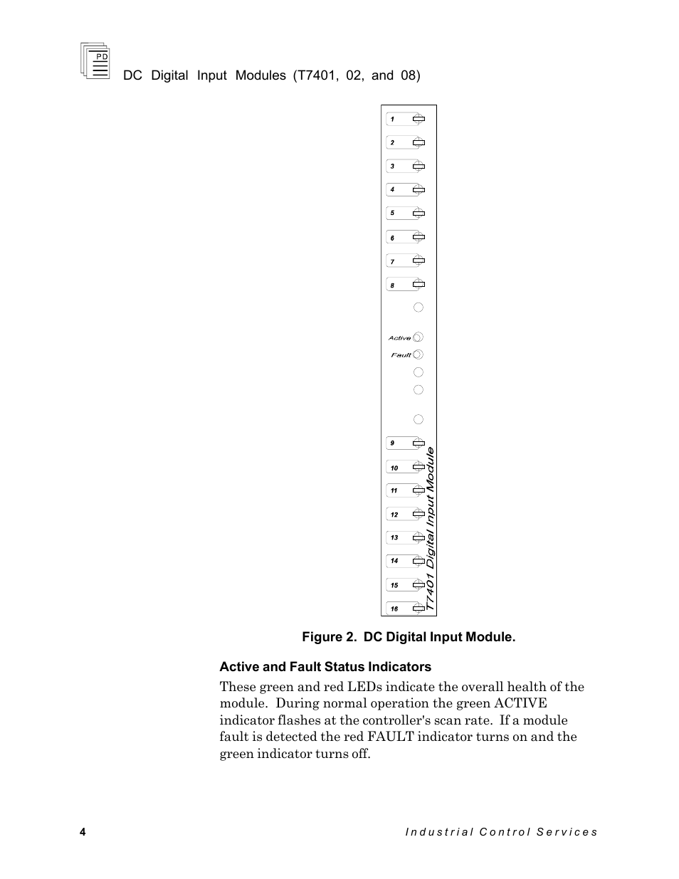 Rockwell Automation T7408 ICS Regent+Plus DC Digital Input Modules 24VDC, 48VDC and 120VDC User Manual | Page 4 / 13