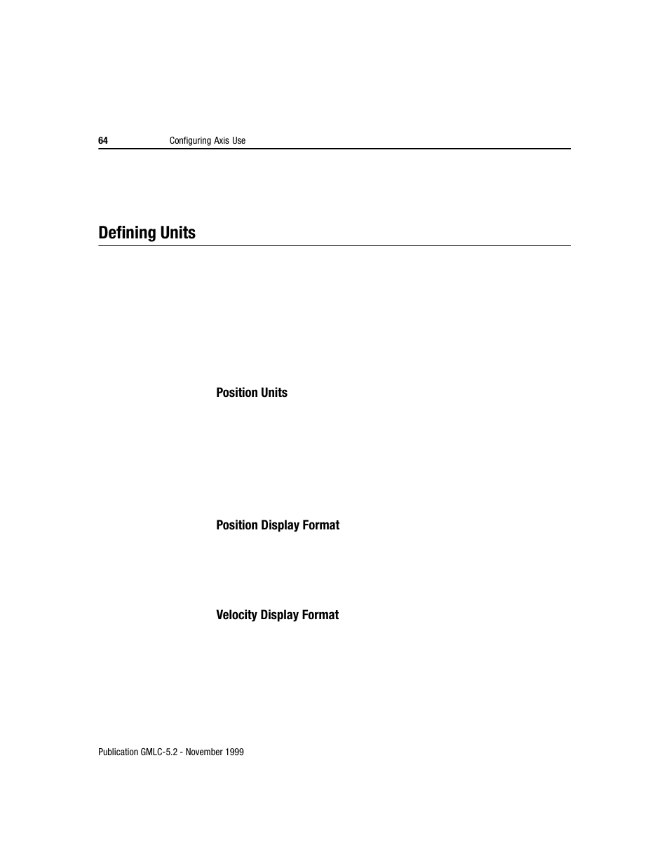 Defining units | Rockwell Automation GMLC Reference Manual User Manual | Page 101 / 958