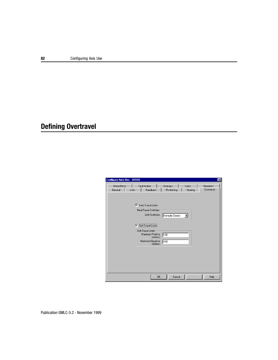 Defining overtravel | Rockwell Automation GMLC Reference Manual User Manual | Page 119 / 958