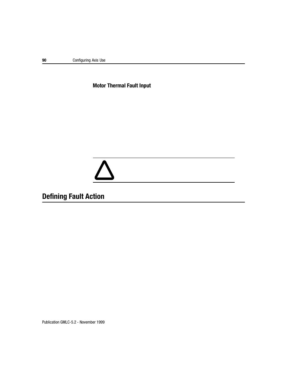 Defining fault action | Rockwell Automation GMLC Reference Manual User Manual | Page 127 / 958