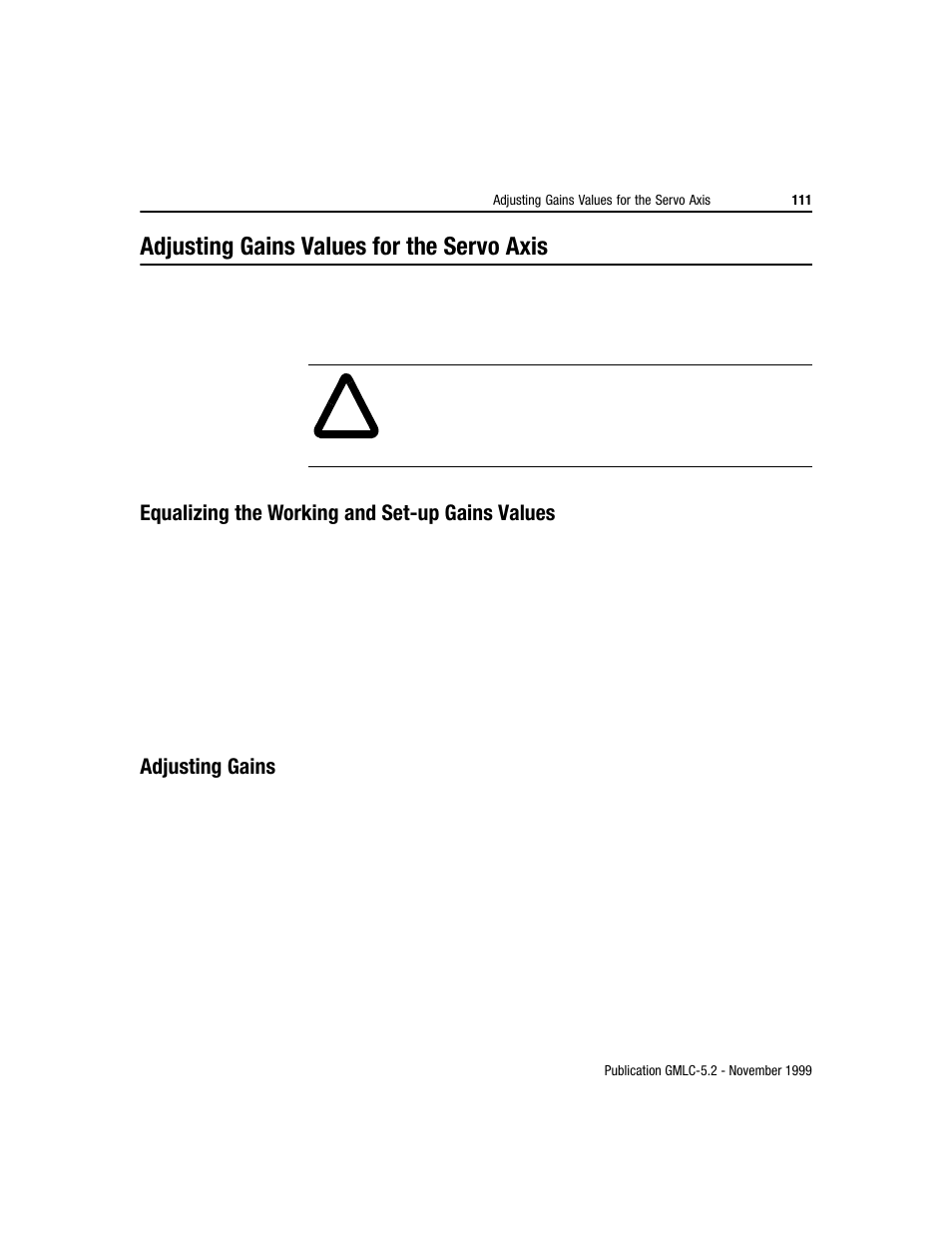 Adjusting gains values for the servo axis | Rockwell Automation GMLC Reference Manual User Manual | Page 148 / 958