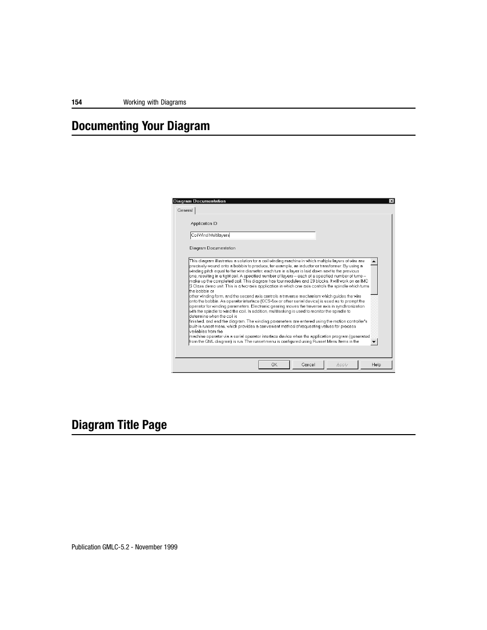 Documenting your diagram, Diagram title page | Rockwell Automation GMLC Reference Manual User Manual | Page 191 / 958