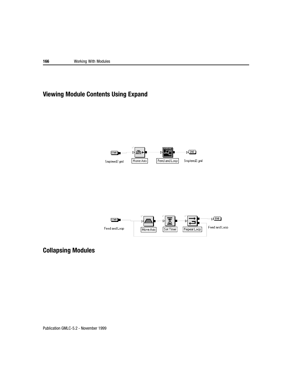 Viewing module contents using expand, Collapsing modules | Rockwell Automation GMLC Reference Manual User Manual | Page 203 / 958