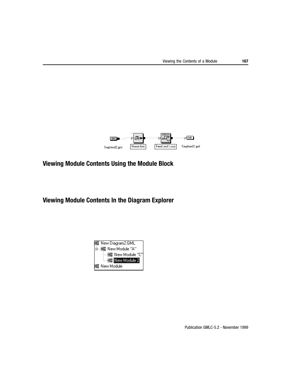 Viewing module contents using the module block, Viewing module contents in the diagram explorer | Rockwell Automation GMLC Reference Manual User Manual | Page 204 / 958