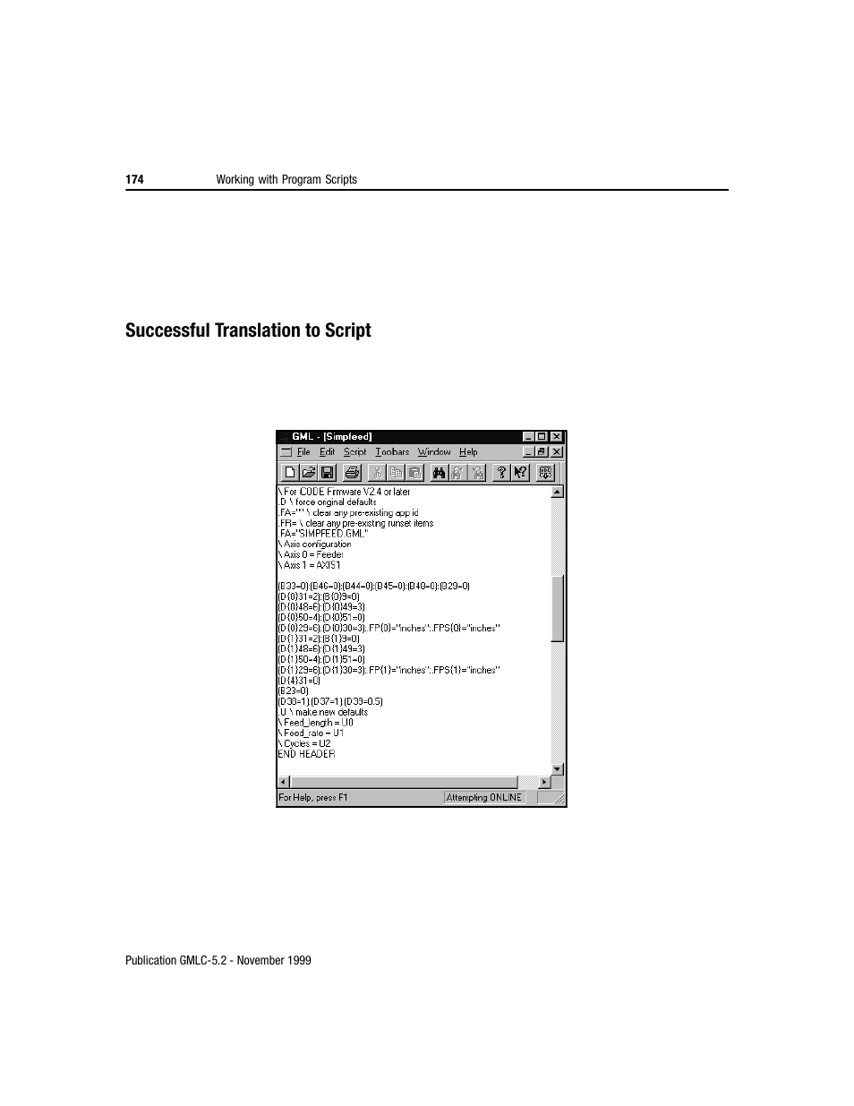 Successful translation to script | Rockwell Automation GMLC Reference Manual User Manual | Page 211 / 958