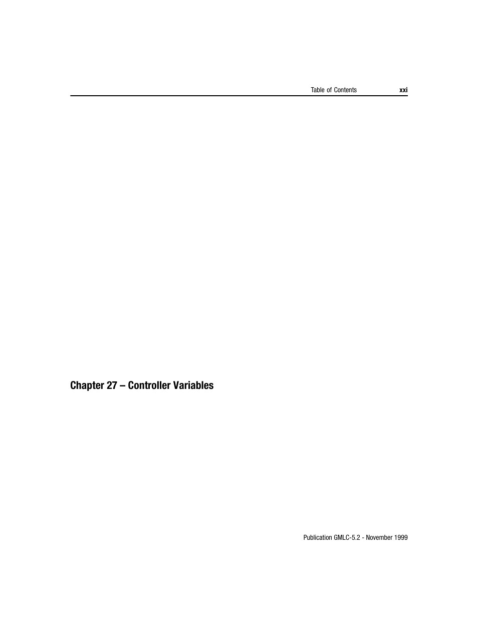 Chapter 27 – controller variables | Rockwell Automation GMLC Reference Manual User Manual | Page 24 / 958