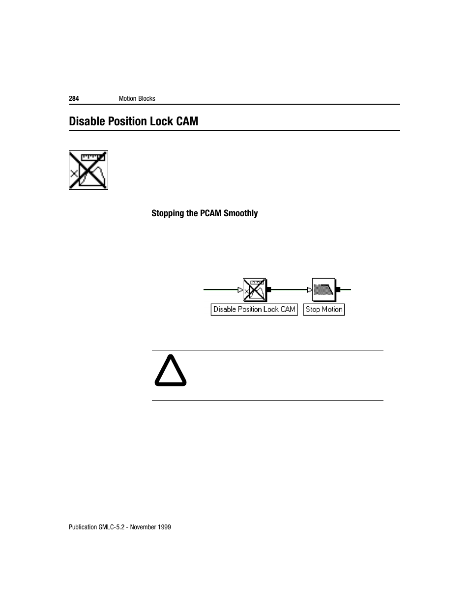 Disable position lock cam | Rockwell Automation GMLC Reference Manual User Manual | Page 321 / 958