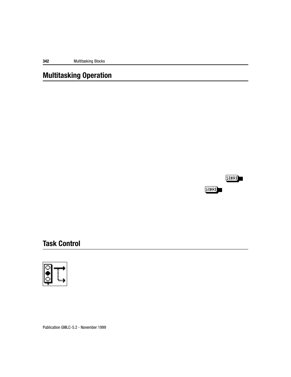 Multitasking operation, Task control | Rockwell Automation GMLC Reference Manual User Manual | Page 379 / 958