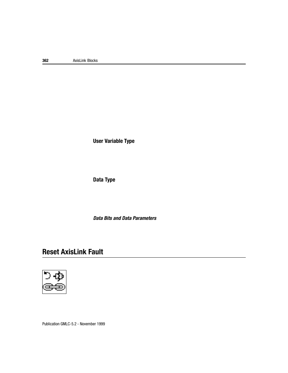 Reset axislink fault | Rockwell Automation GMLC Reference Manual User Manual | Page 399 / 958